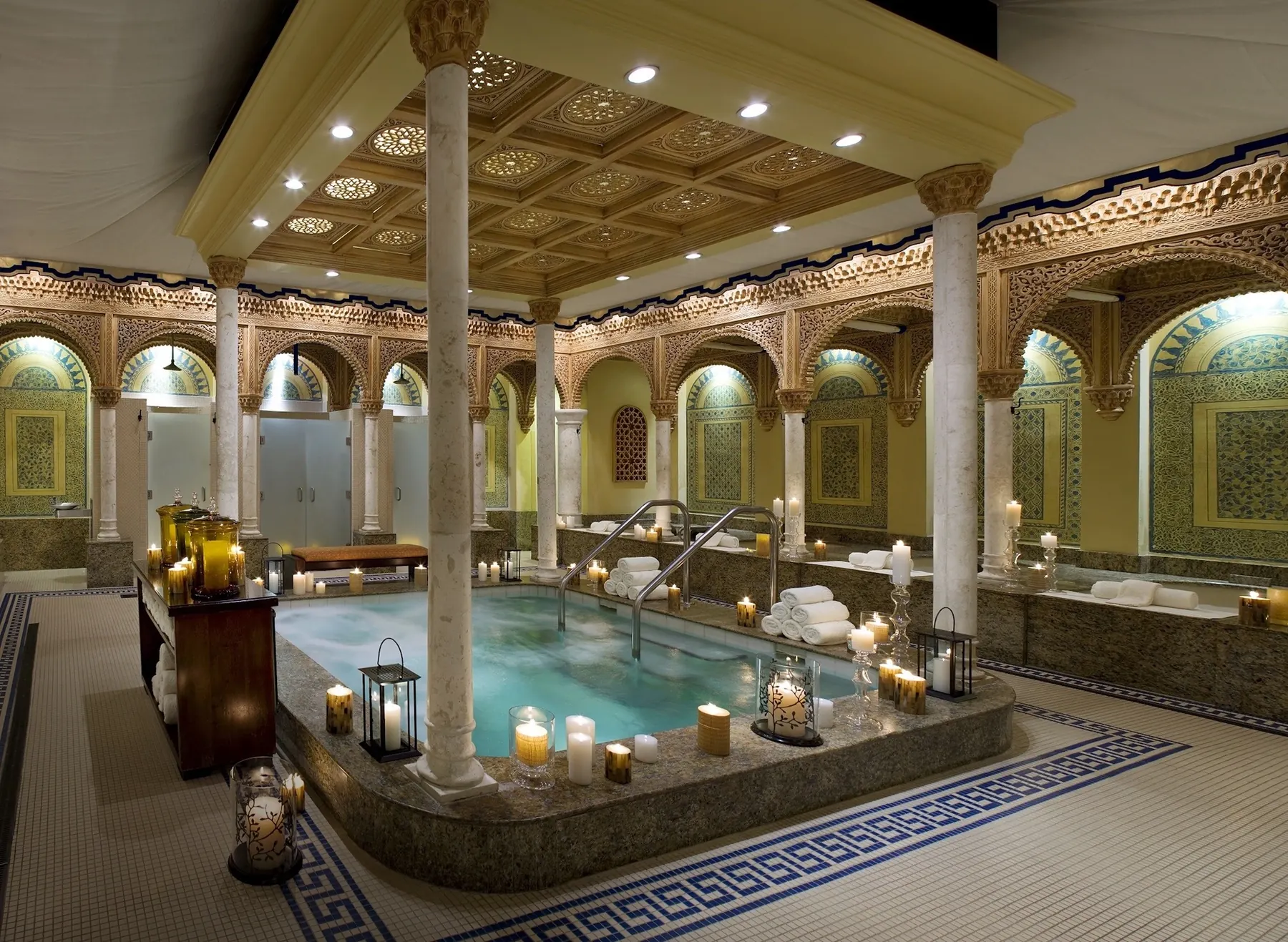 A ritual bath at the Waldorf Astoria Spa